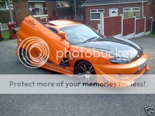 orange hyundai coupe